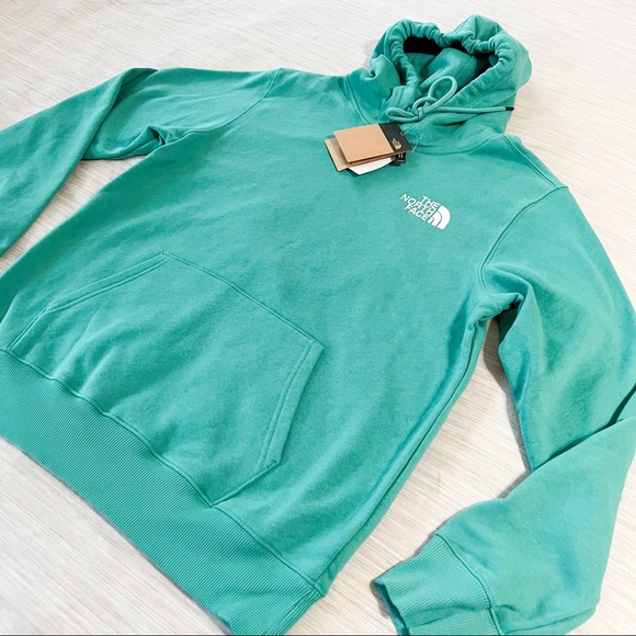 The North Face Green Recycled Box NSE Hoodie Porcelain Green - Picture 5 of 14